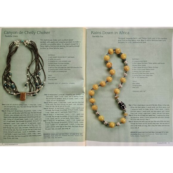 Stringing Magazine Fall 2006 125B Designs And How To Create Them - Picture 7 of 11